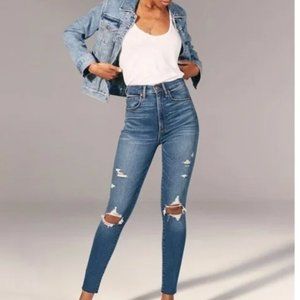 Abercrombie & Fitch Super Skinny Ultra High Rise